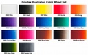 Createx Illustration 5080-01 Color Wheel Set 18 x 30 ml