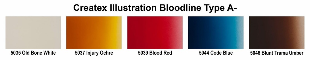 Createx Illustration 5083-05 Bloodline Type A- Set 6 x 30 ml