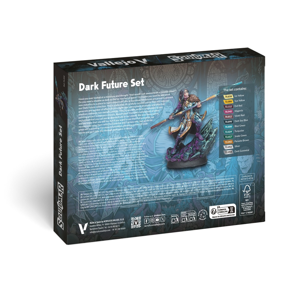 Game Color Dark Future Set 12 x 18 ml + Figure