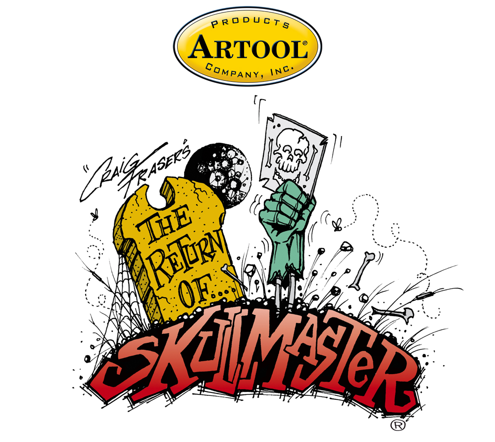 ARTOOL FH SK 19 SP Return of Skullmaster Lucky 13 Freihand Airbrush Schablone von Craig Fraser