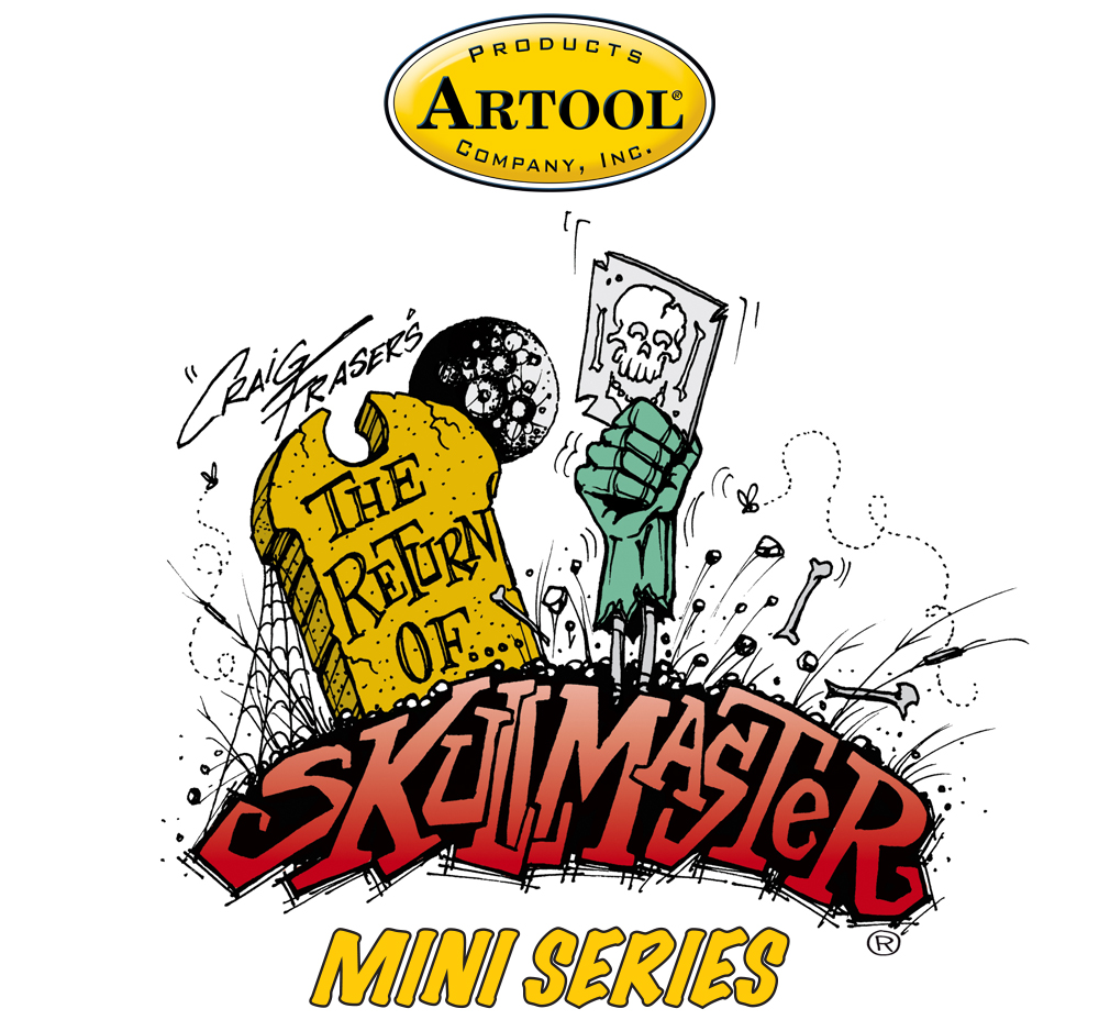 ARTOOL FH SK 20 MS The Return of Skullmaster Mini Series Set (4 Stk.) Freihand Airbrush Schablonen von Craig Fraser