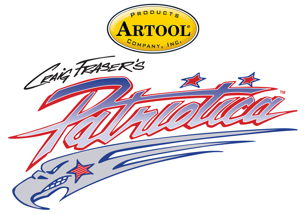 ARTOOL PTR 5 SP Patriotica (4 Stk.) Freihand Airbrush Schablonen Set von Craig Fraser