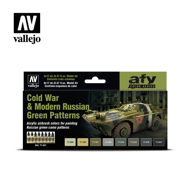 *71621 AFV Color Series Cold War & Modern Russian Green Patterns 8 x 17 ml