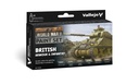 WWII Paint Set British Armour & Infantry 6 x 18 ml