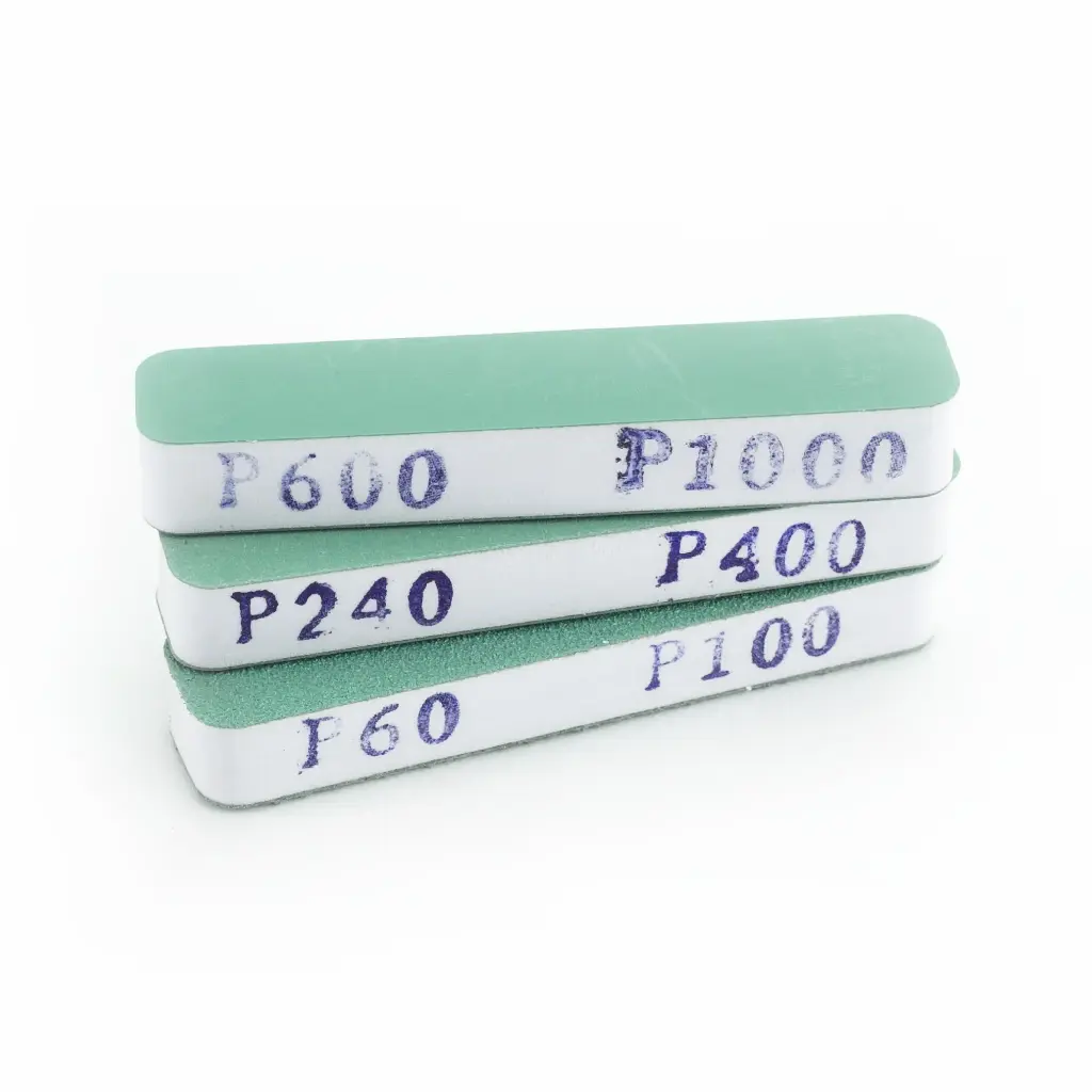 Flexi-Feilen (3 Stk.) beidseitig gesandet (90 mm x 19 mm x 12 mm) Körnung 60+100 / 240+400 / 600+1000 (1/6 VE) (T04002)