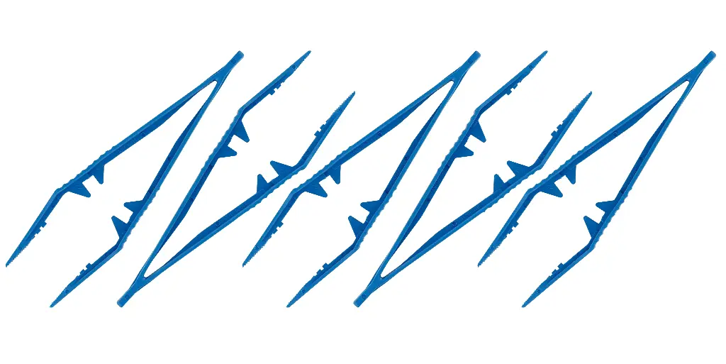 5 Plastikpinzetten (1/4 VE) (T12006)