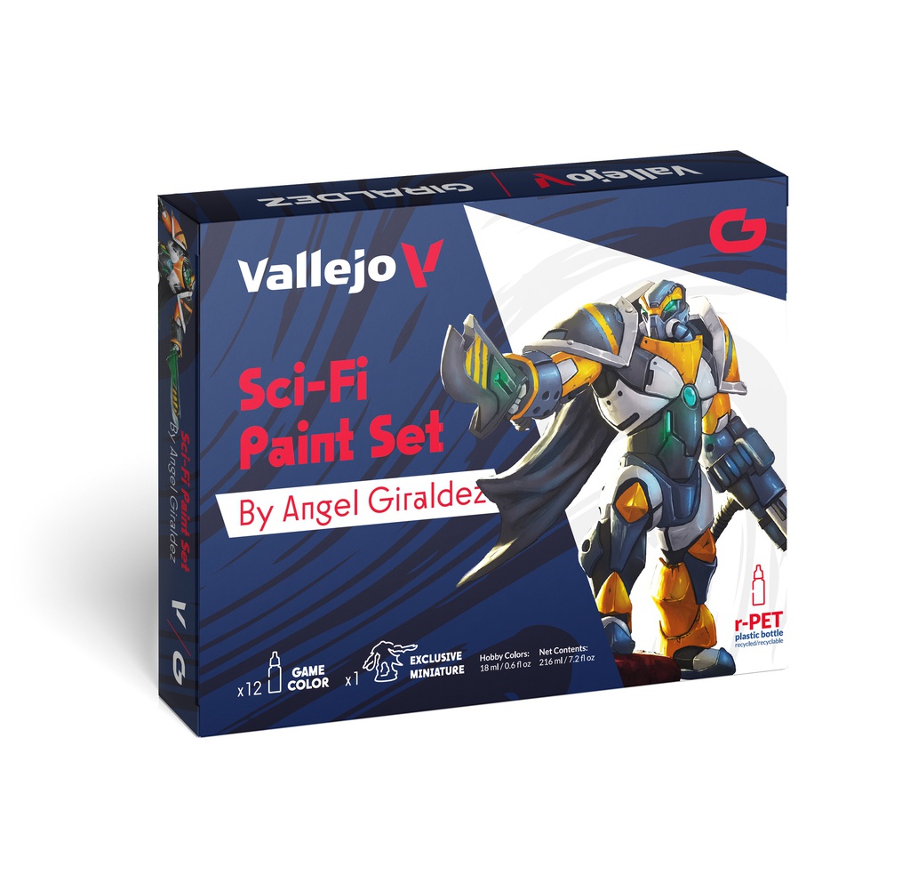 Sci-Fi Paint Set by Angel Giraldez 12 x 18 ml + Figure