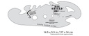 *ARTOOL FH 7 SP The Big Shield Freehand Airbrush Template by Gabe McCubbin (200306)