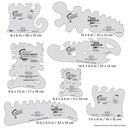 *ARTOOL FH P SP The Essential Seven Set (7 pcs.) Freehand Airbrush Templates (200307)