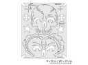 ARTOOL FH SK 16 SP Return of Skullmaster Frontal II Freihand Airbrush Schablone von Craig Fraser (200370)