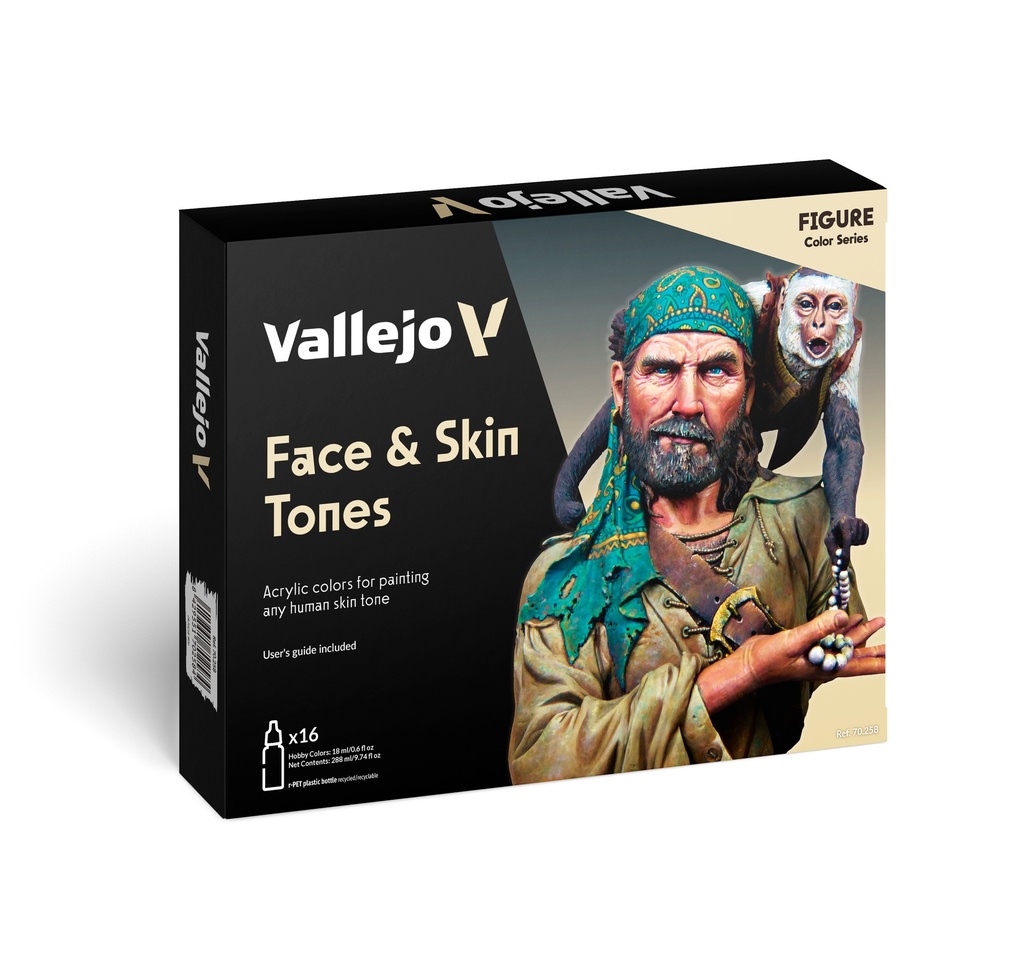 Figure Color Set Face & Skin Tones 16 x 18 ml