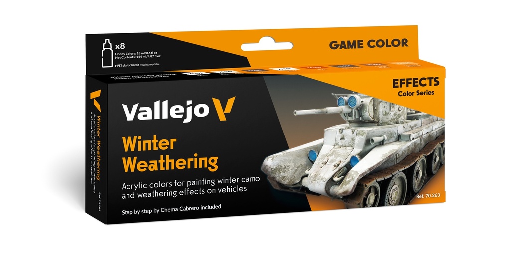 Effects Color Set Winter Weathering by Chema Cabrero 8 x 18 ml