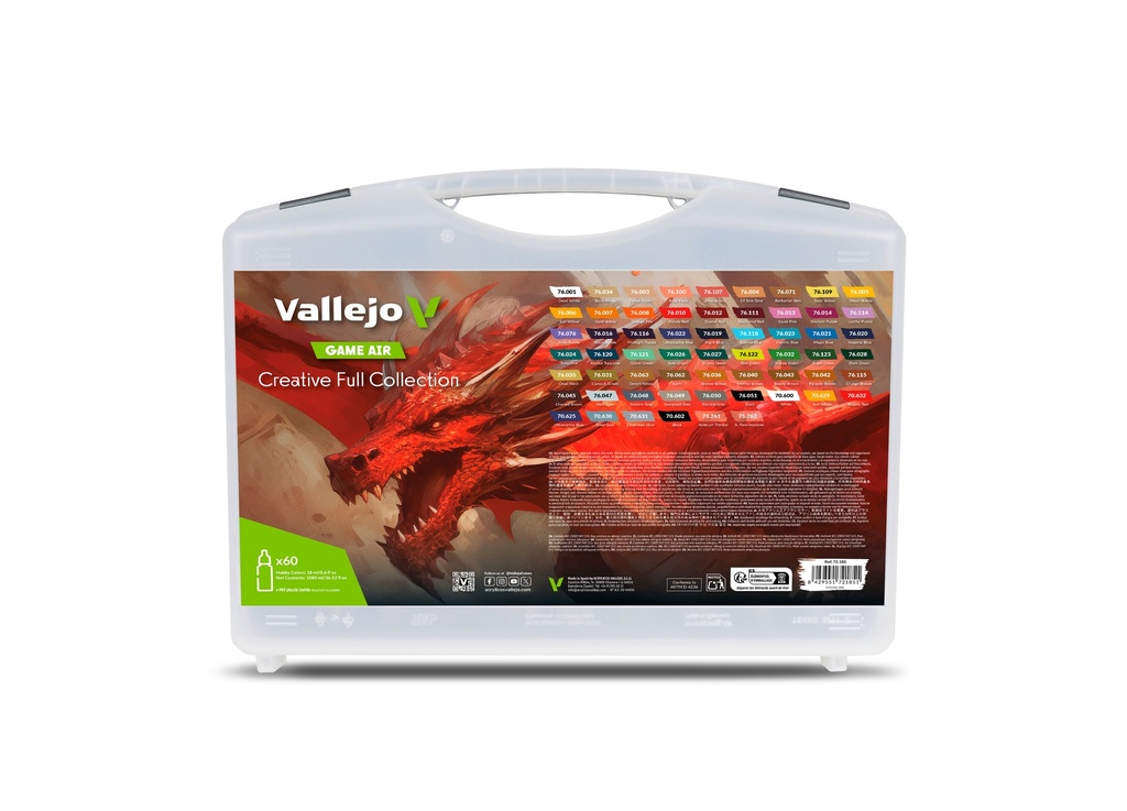 Game Air Color Sortimentskoffer inkl. 51 Farben 18ml, 7 Grundierungen und 2 Hilfsmittel