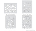 ARTOOL FH PTR 5 MS Patriotica Mini Series (4 pcs.) Freehand Airbrush Templates by Craig Fraser (200421)