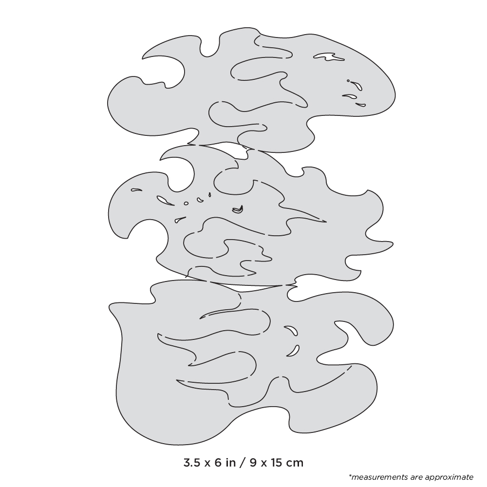 *ARTOOL FH NS 3 True Fire Nano (3 pcs.) Freehand Airbrush Templates by Mike Lavallee (200482)