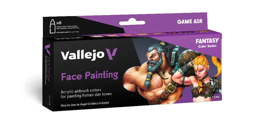 Game Air Face Painting Set 8 x 18 ml