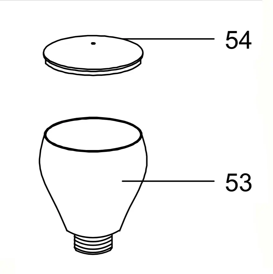 7 ml Add on Cup + Cup Cover for Sparmax Airbrush SP-20X (part no 53+54)