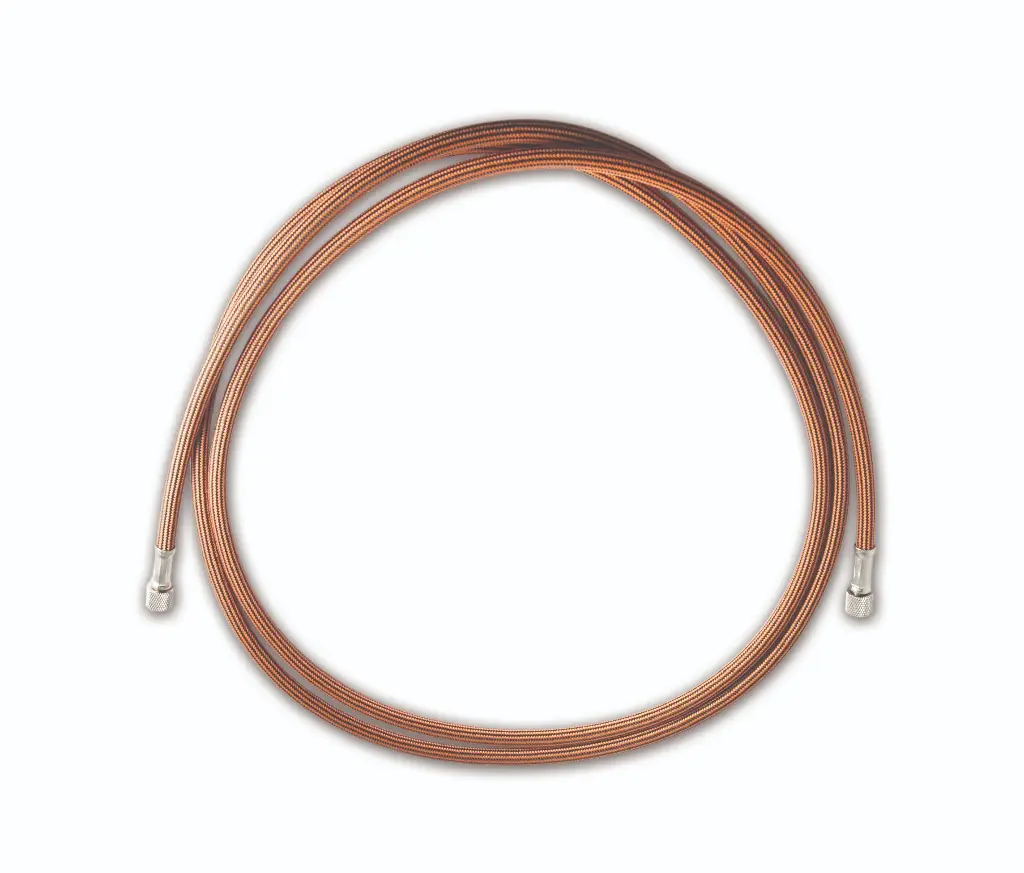 Sparmax 2m Black & Orange braided Hose 1/8" f x 1/8" f