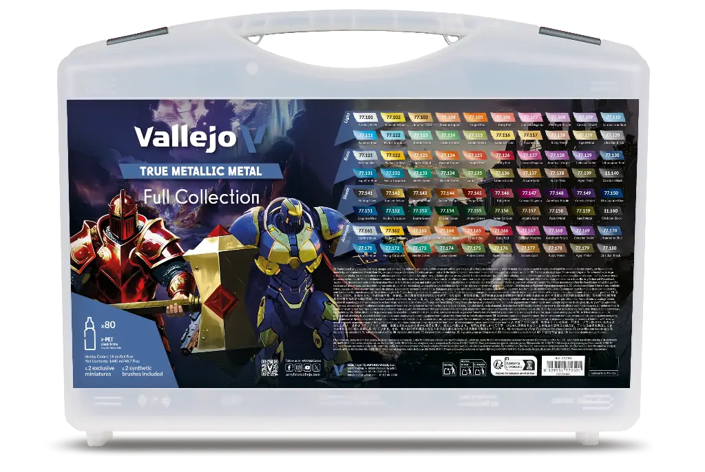 True Metallic Metal Color Case 80 x 18 ml + 2 minuatures + 2 brushes