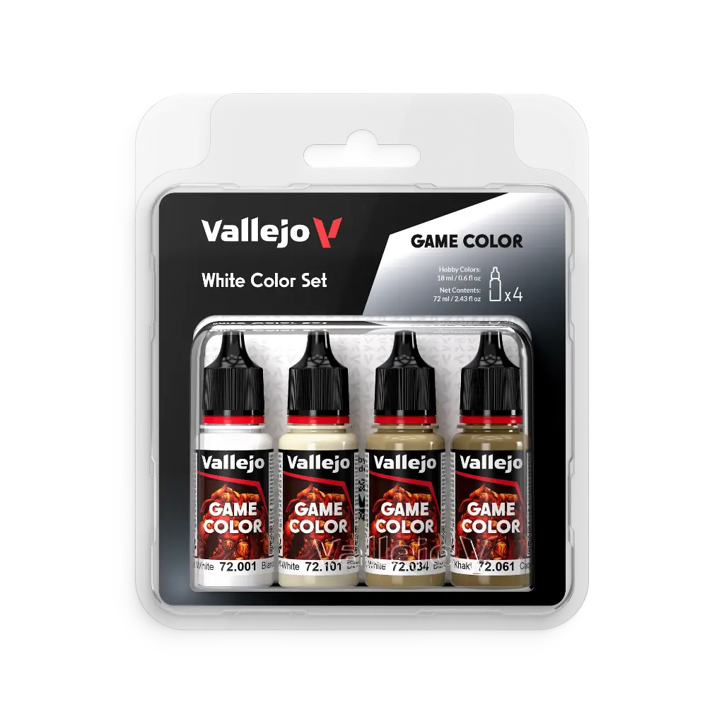 Game Color White Color Set 4 x 18 ml