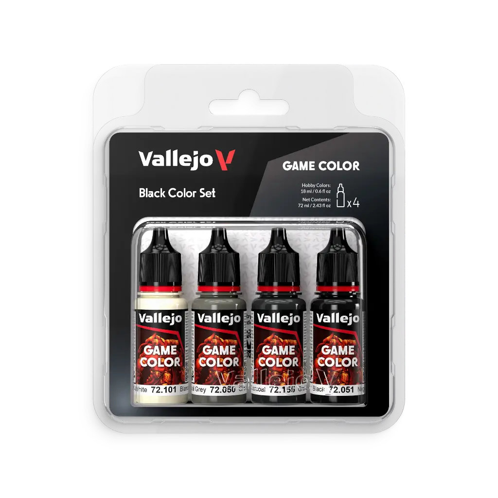 Game Color Black Color Set 4 x 18 ml
