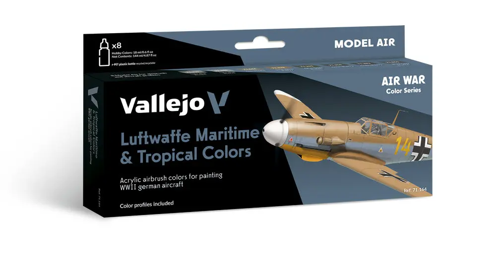Air War Luftwaffe Maritime and Tropical Colors 8 x 18 ml