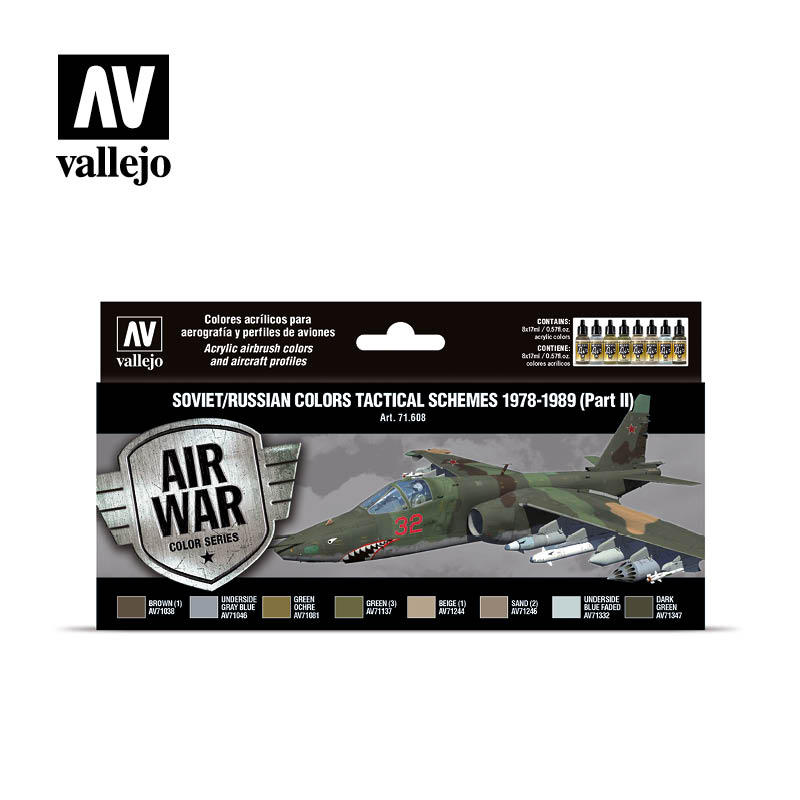 *Air War Soviet/Russian Colors Tactical Schemes 1978-1989 Part II 8 x 17 ml