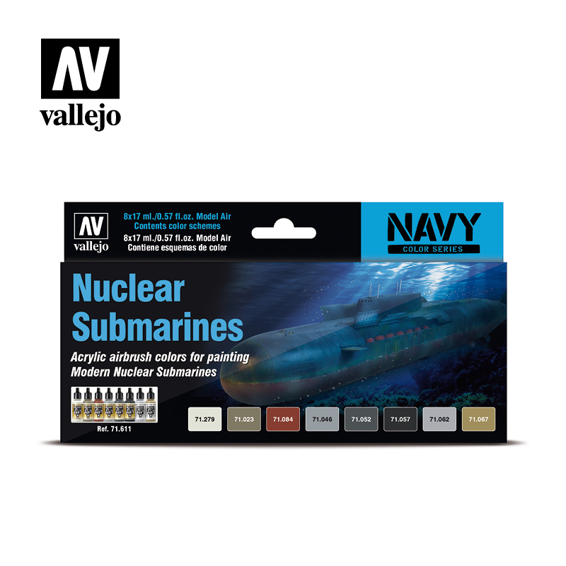 *Navy Color Series Nuclear Submarines 8 x 17 ml