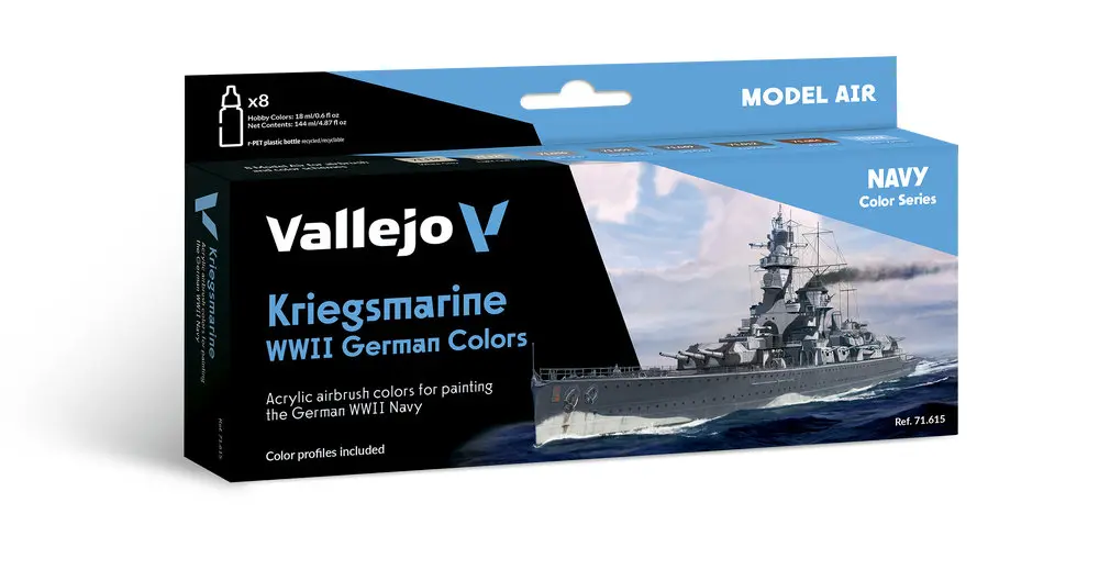 Navy Color Series Kriegsmarine WWII German Colors 8 x 18 ml