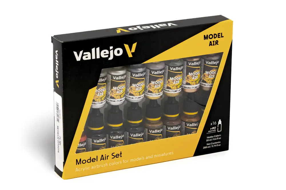 Model Air Set Metallic Effects 16 x 18 ml (100504)