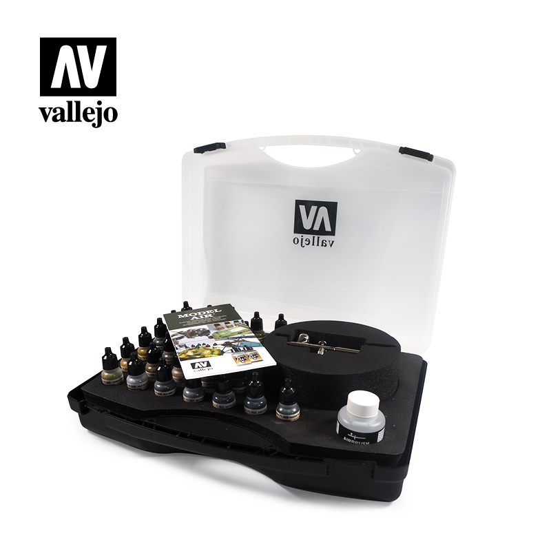 *71172 Basis Model Air Sortimentskoffer 29 x 17 ml Farbe 1 x 85 ml Reiniger 1 x Ultra Airbrush