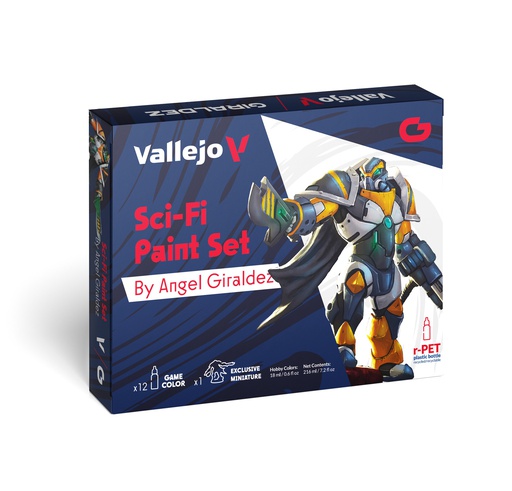 [572313] Sci-Fi Paint Set by Angel Giraldez 12 x 18 ml + Figure