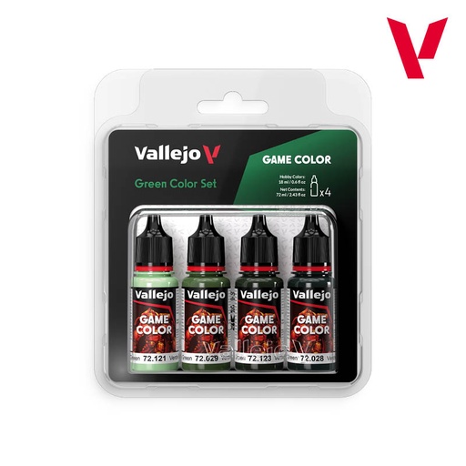 [572384] Game Color Green Color Set 4 x 18 ml