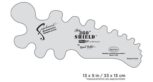 [IW-FH3SP] *ARTOOL FH 3 SP The 360° Shield Freihand Airbrush Schablone von Richard Montoya (200302)
