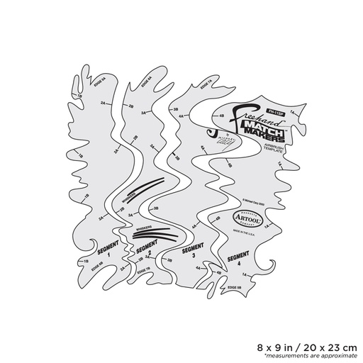 [IW-FH11SP] *ARTOOL FH 11 SP Matchmakers Freehand Airbrush Template by Michael Cacy (200312)