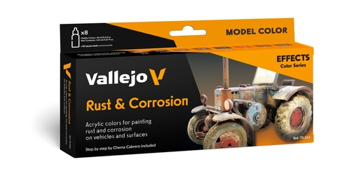 [570262] Effects Color Set Rust & Corrossion by Chema Cabrero 8 x 18 ml