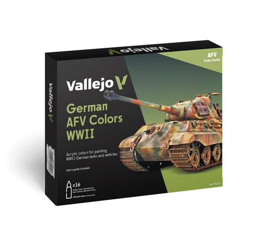 [570255] AFV Color Set German AFV Colors WWII 16 x 18 ml