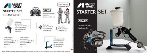 [AI-DE510056] Anest Iwata Starter Set mit GRATIS Atemschutzhalbmaske