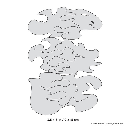 [IW-FHNS3] *ARTOOL FH NS 3 True Fire Nano (3 pcs.) Freehand Airbrush Templates by Mike Lavallee (200482)