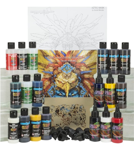 [049691] (DG in LQ / UN 1993) Artist Box Set 4969-A Gerald Mendez's Art Studio Color Set 19 x 60 ml