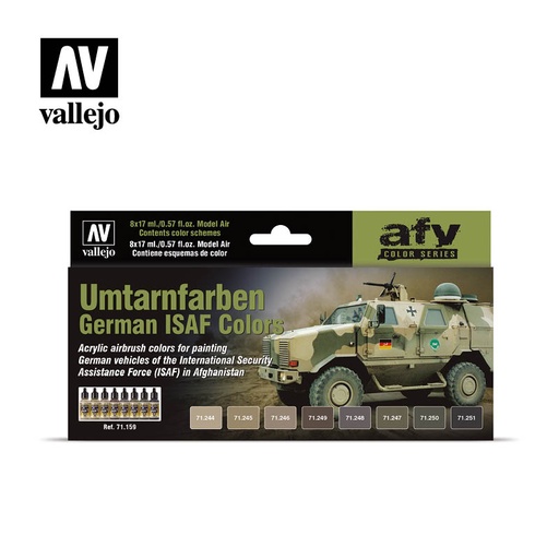 [571159] *AFV Color Series German ISAF Colors (Umtarnfarben) 8 x 17 ml (100416)