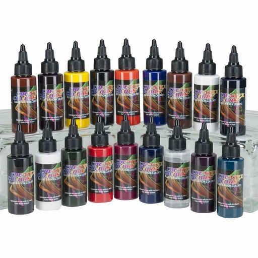 [508000] Createx Illustration 5080-00 Color Wheel Set 18 x 60 ml