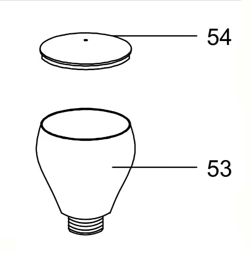 [SP-43000493] 7 ml Add on Cup + Cup Cover for Sparmax Airbrush SP-20X (part no 53+54)