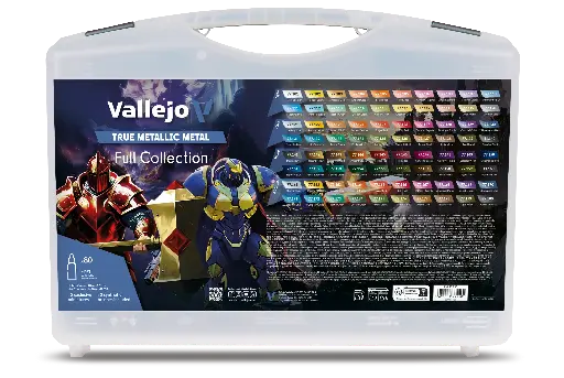 [577250] True Metallic Metal Color Case 80 x 18 ml + 2 minuatures + 2 brushes