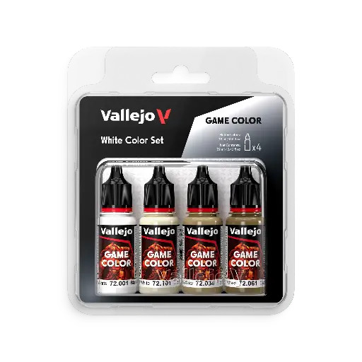 [572386] Game Color White Color Set 4 x 18 ml