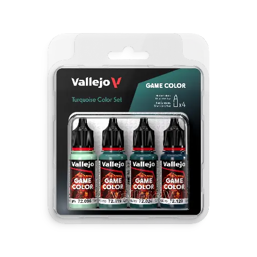 [572390] Game Color Turquoise Color Set 4 x 18 ml