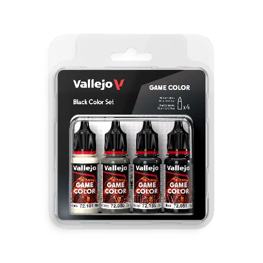 [572393] Game Color Black Color Set 4 x 18 ml