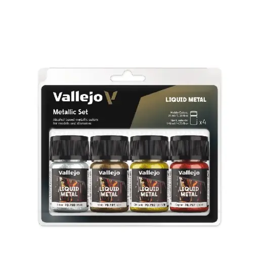 [570199] (DG in LQ / UN 1263, 3 II) Gold, Silver & Copper 4 x 35 ml