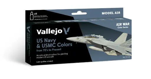 [571155] 71155 Air War US NAVY & USMC Colors from 70's to present 8 x 18 ml