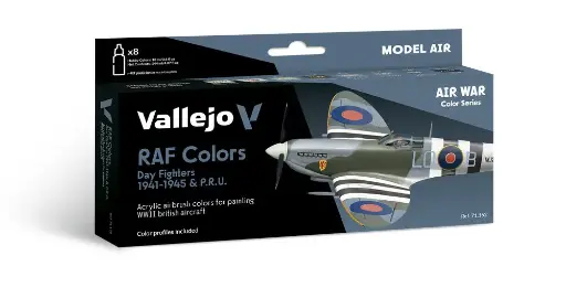 [571162] 71162 Air War RAF Colors Day Fighters 1941-1945 & P.R.U 8 x 18 ml